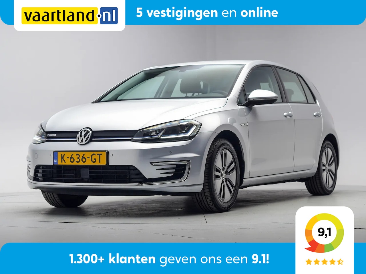 Volkswagen e-Golf - E-DITION [ Navi Adapt.cruise Led ] - AutoWereld.nl