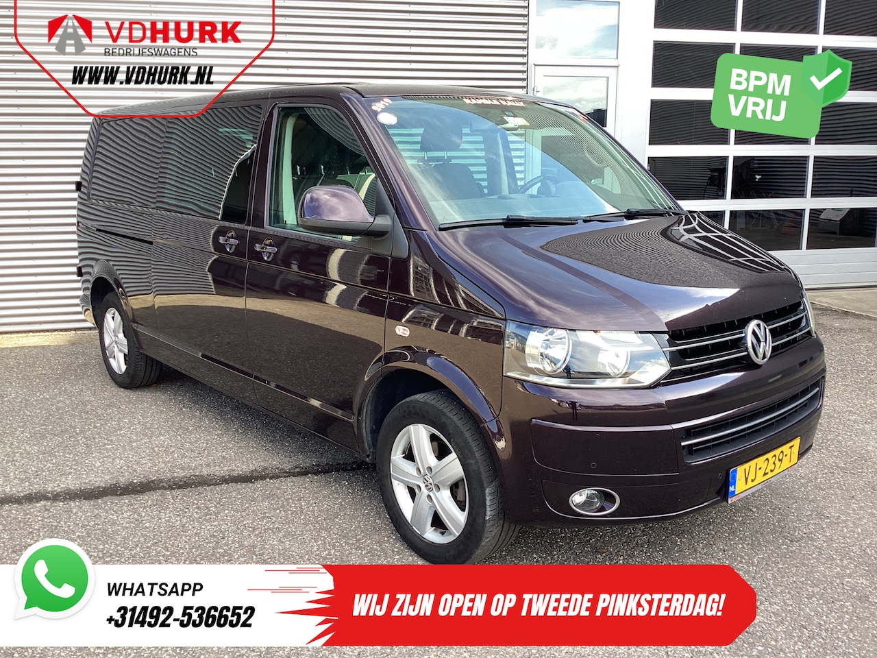 Volkswagen Transporter - 2.0 TDI 140 pk DSG Aut. L2 Dubbel Cabine DC EXPORT 2.5t Trekverm./ Cruise/ Airco/ PDC V+A/ - AutoWereld.nl