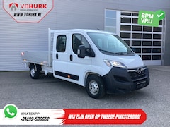 Opel Movano - 2.2 140 pk DC Dubbel Cabine Open Laadbak/ 7 Pers./ 2.5t Trekverm./ Cruise/ Airco/ 288x215x