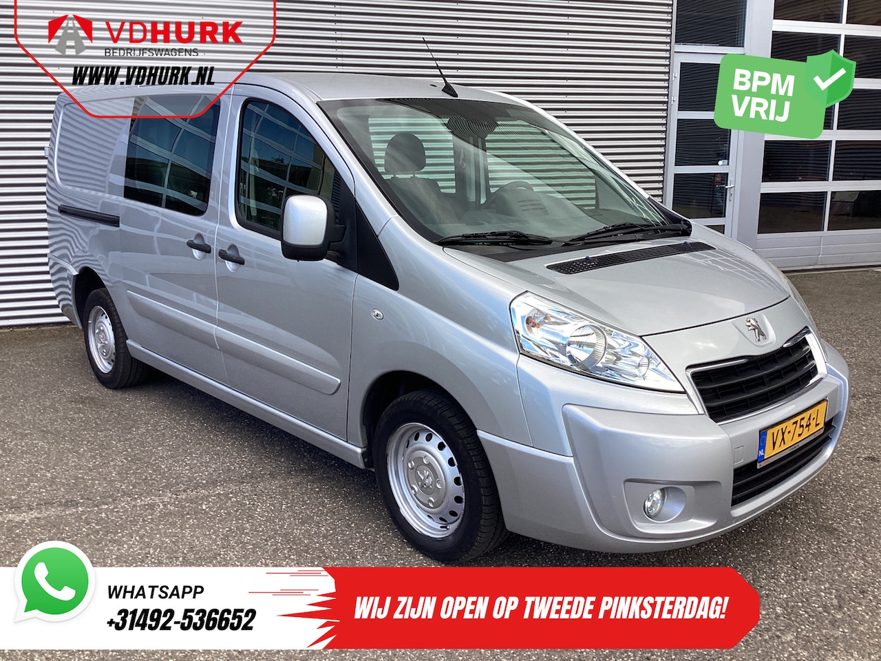 Peugeot Expert - 2.0 HDI 130 pk L2 Dubbel Cabine DC EXPORT Airco/ Cruise/ Navi/ PDC/ Trekhaak - AutoWereld.nl