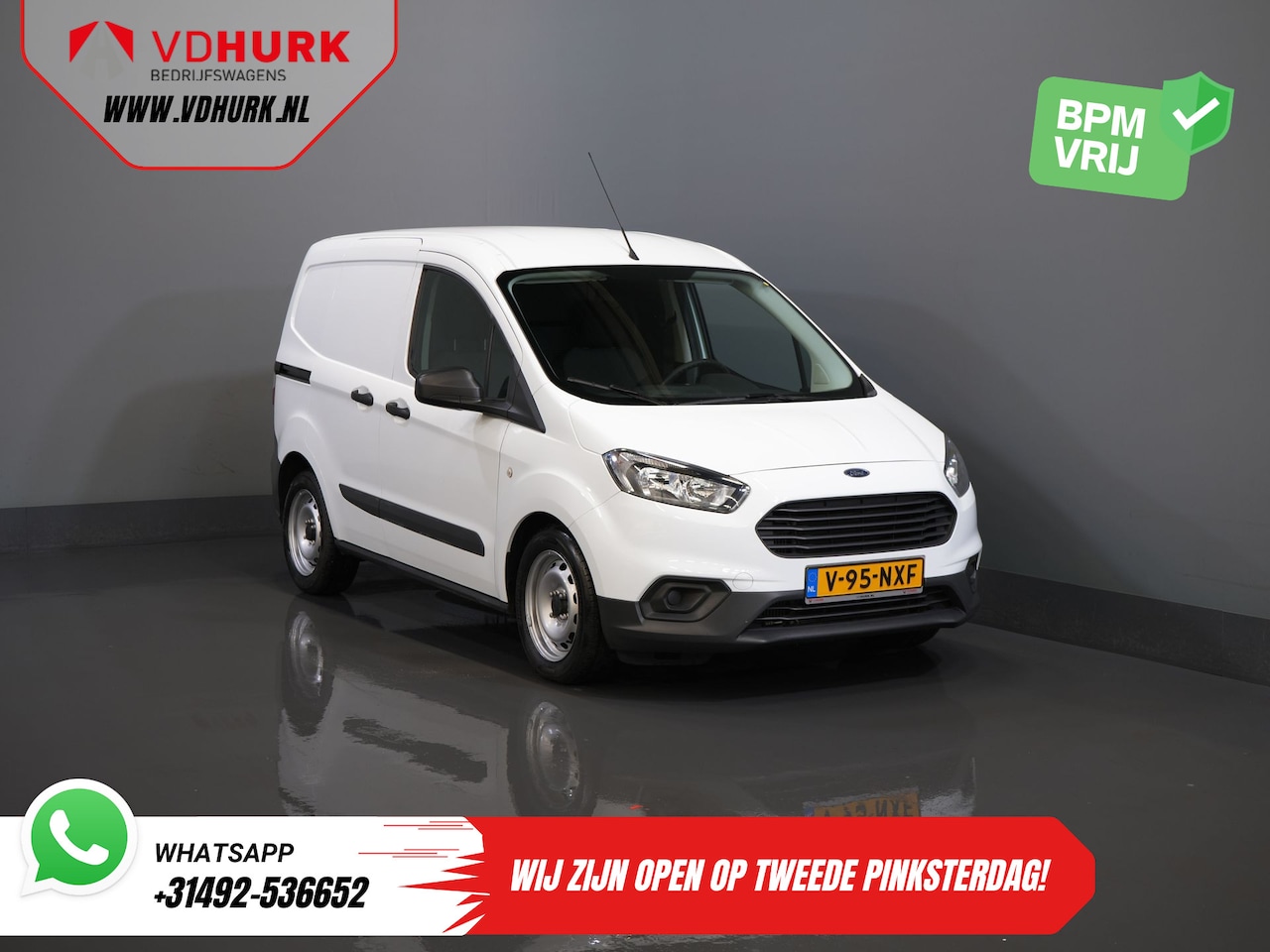 Ford Transit Courier - 1.0 BENZINE 100 pk Dealer Onderhouden/ Airco/ DAB/ Bluetooth - AutoWereld.nl