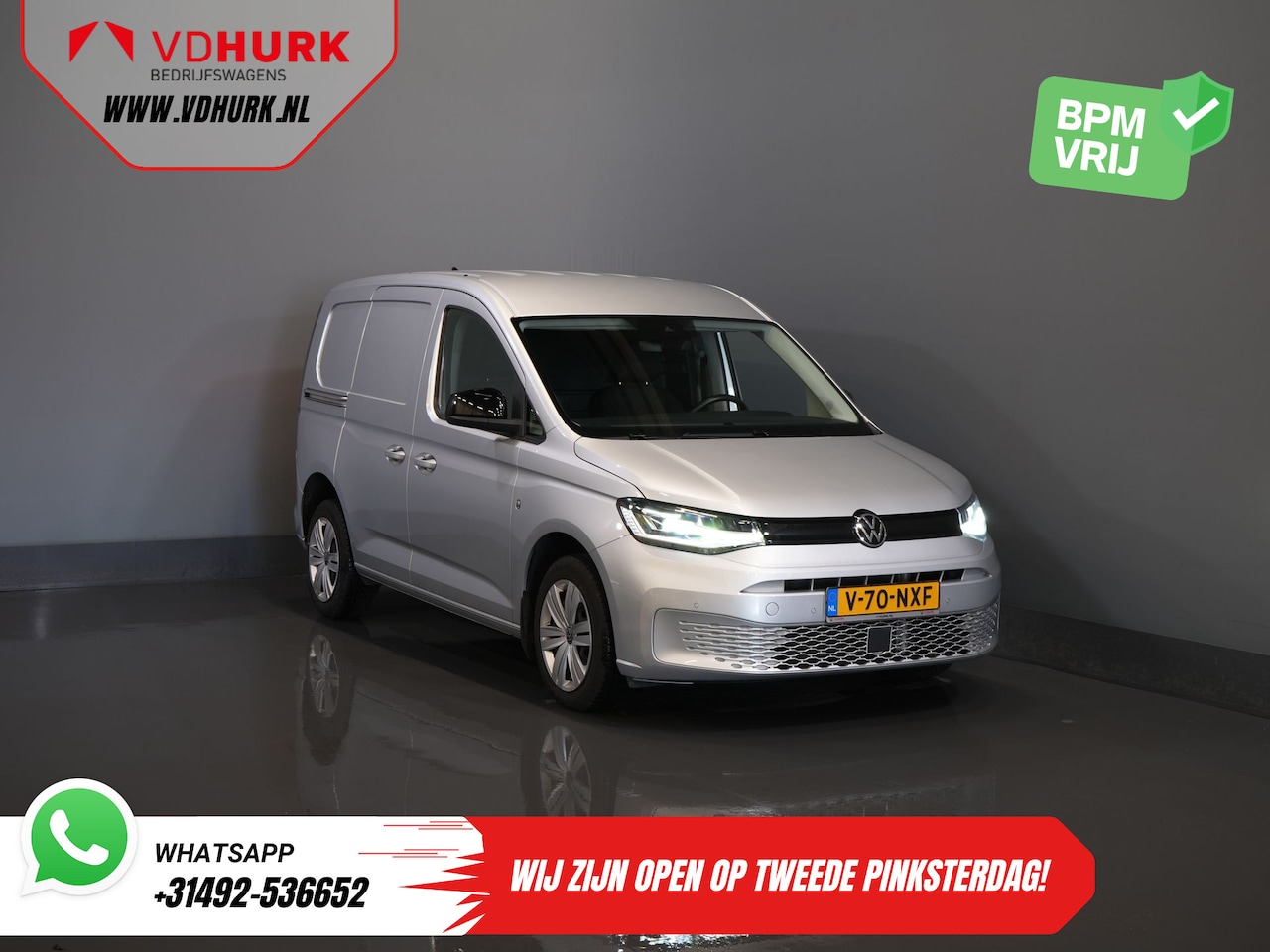 Volkswagen Caddy Cargo - 2.0 TDI 125 pk DSG Aut. LED/ Standkachel/ Carplay/ Stoelverw./ Airco/ Camera/ Cruise/ PDC - AutoWereld.nl