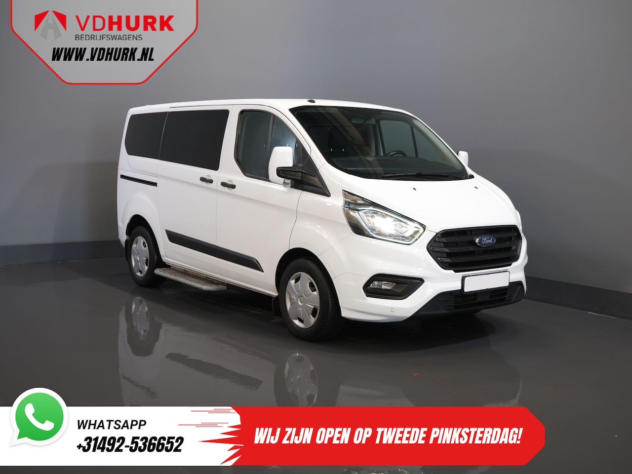Ford Transit Custom Tourneo - 2.0 TDCI €26.265,- incl. BTW/BPM Trend Combi/ Kombi/ 9 Persoons/ 9 P/ Cruise/ PDC/ Airco - AutoWereld.nl
