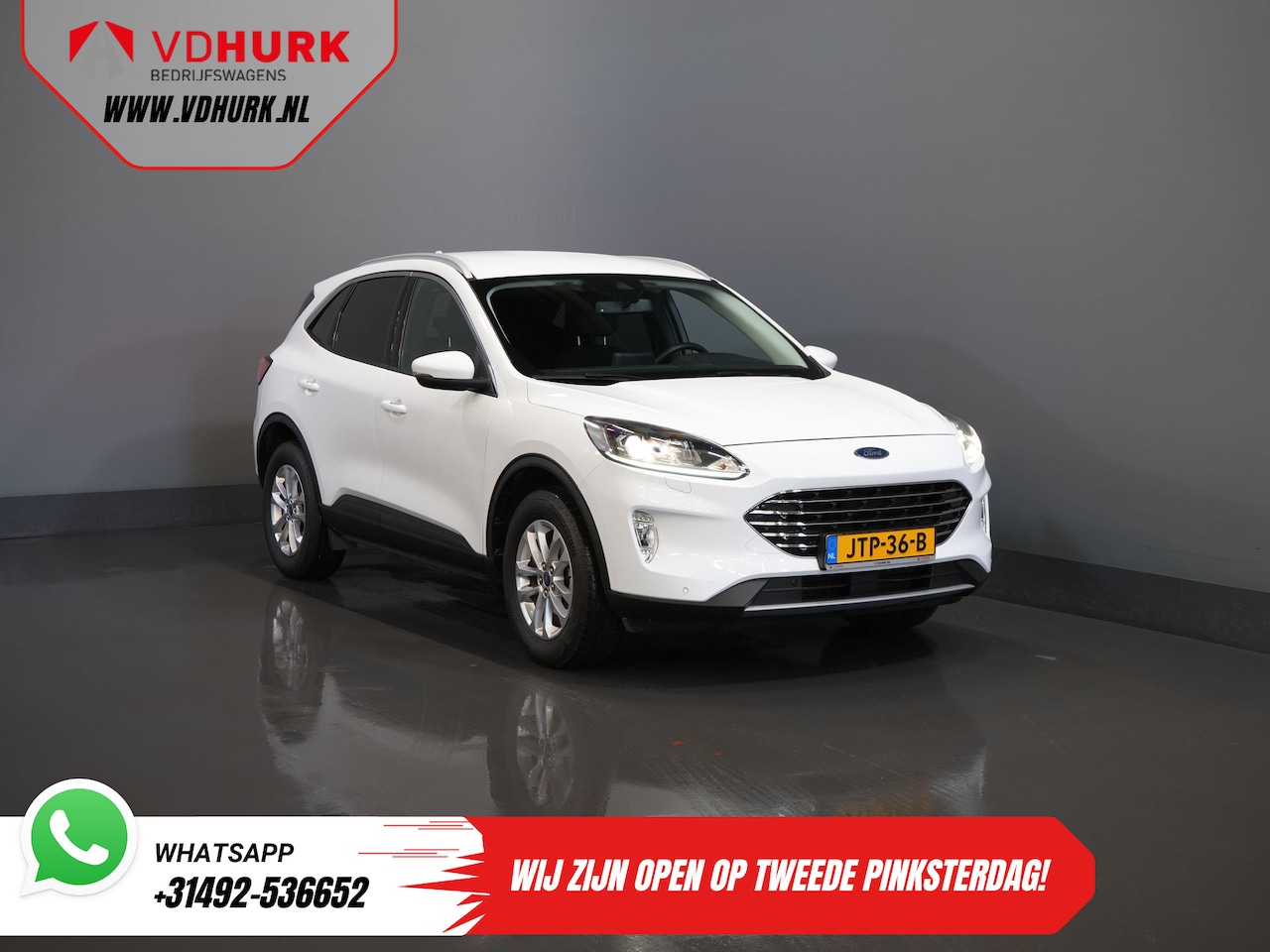 Ford Kuga - 2.5 PHEV 225 pk Titanium Garantie 5-27'/ Stoelverw./ Stuurverw./ Navi/ Carplay/ Camera/ PD - AutoWereld.nl
