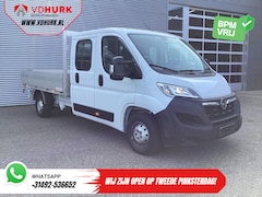 Opel Movano - 2.2 140 pk DC Dubbel Cabine Open Laadbak/ 7 Pers./ 2.5t Trekverm./ Cruise/ Airco/ 288x215x