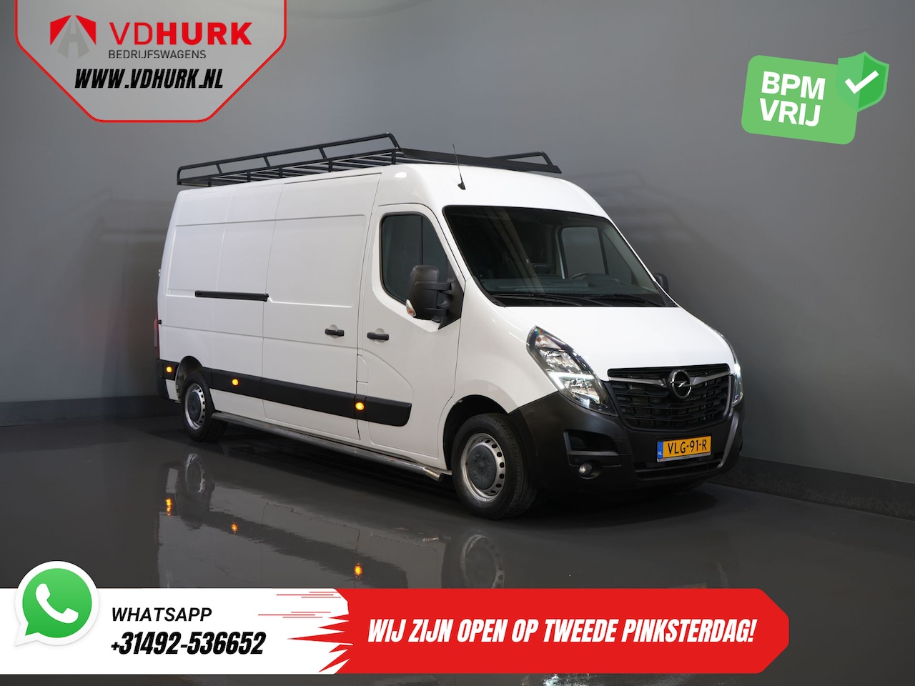 Opel Movano - 2.3 Turbo 136PK L3H2 Camera/ Climate/ Cruise/ PDC/ Trekhaak / 2,5T trekgew./ Imperiaal+tra - AutoWereld.nl