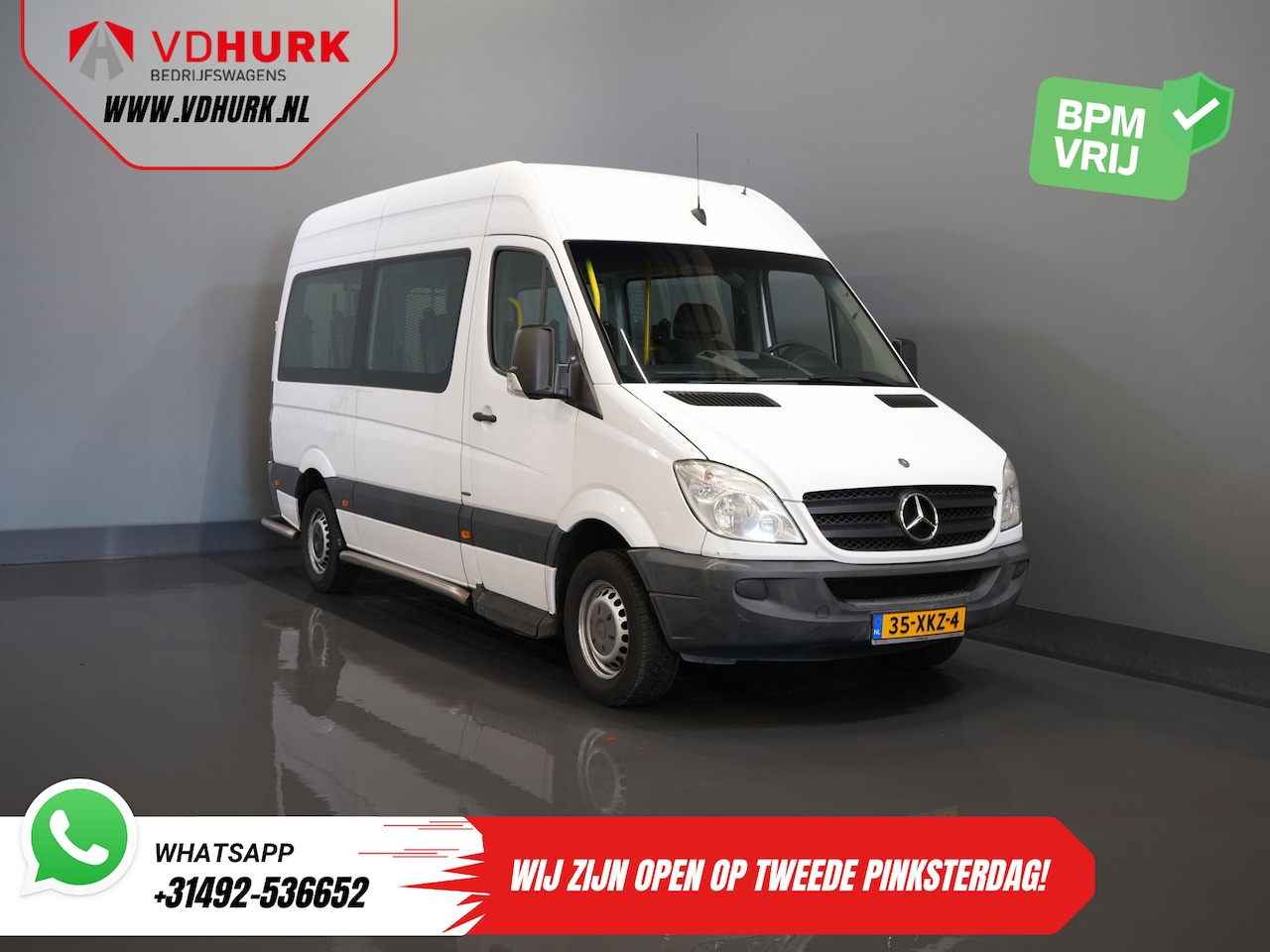 Mercedes-Benz Sprinter - 313 2.2 CDI L2H2 €9.922 Incl. BTW BPM VRIJ! EXPORT Combi/ 9 Persoons/ Kombi/ 9P/ Airco/ Ro - AutoWereld.nl