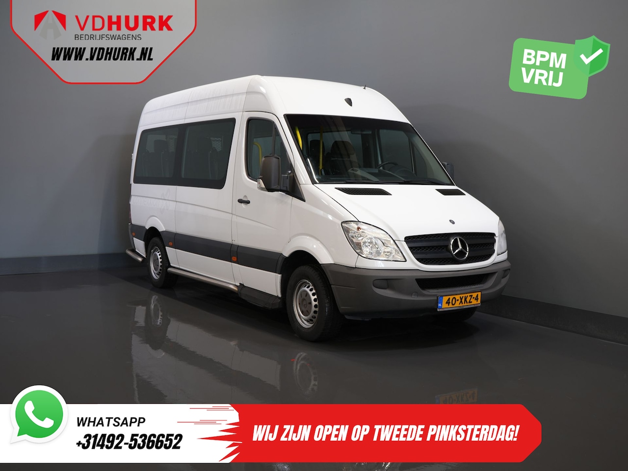 Mercedes-Benz Sprinter - 313 2.2 CDI L2H2 €9.680 Incl. BTW BPM VRIJ! EXPORT Combi/ 9 Persoons/ Kombi/ 9P/ Airco/ Ro - AutoWereld.nl