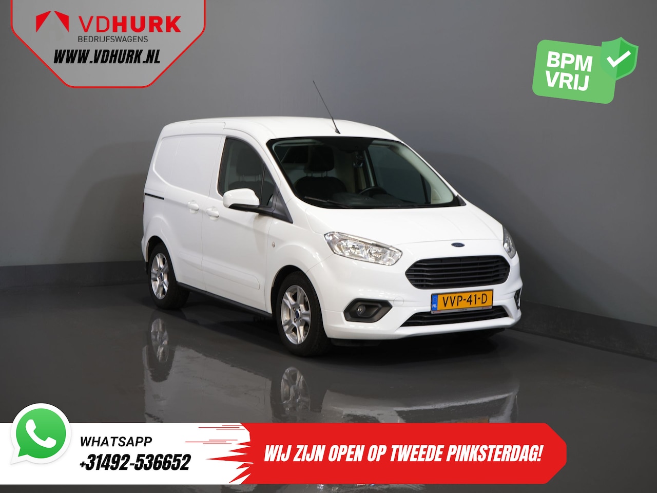Ford Transit Courier - 1.0 100 pk Limited BENZINE BPM VRIJ! Carplay/ Camera/ Climate/ Cruise/ PDC/ LMV/ DAB - AutoWereld.nl