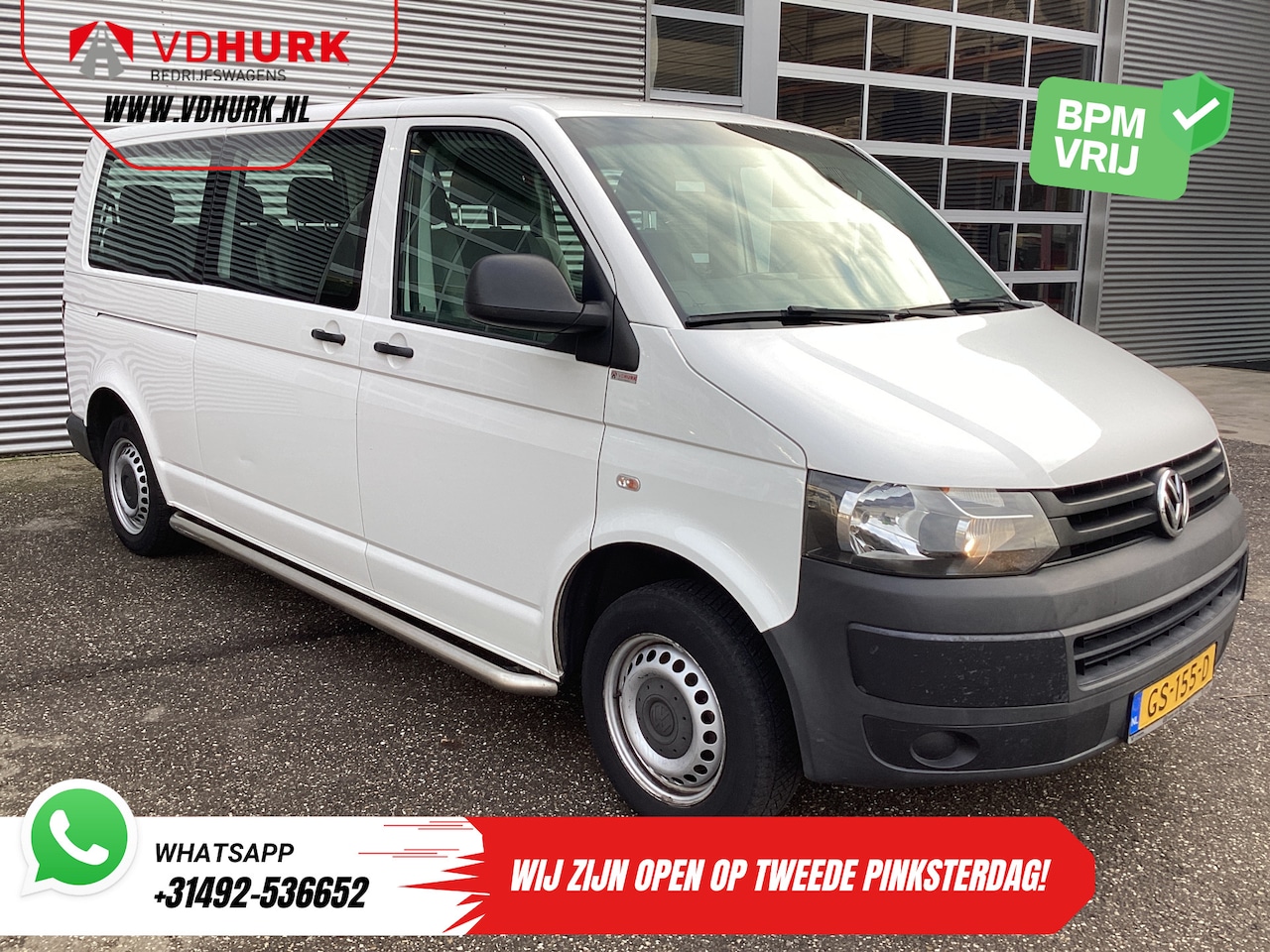 Volkswagen Transporter Kombi - 2.0 TDI L2 EXPORT MARGE 9 Persoons/ Combi/ Kombi/ 9Pers./ Airco / Sidebars/ 2x2x3 - AutoWereld.nl