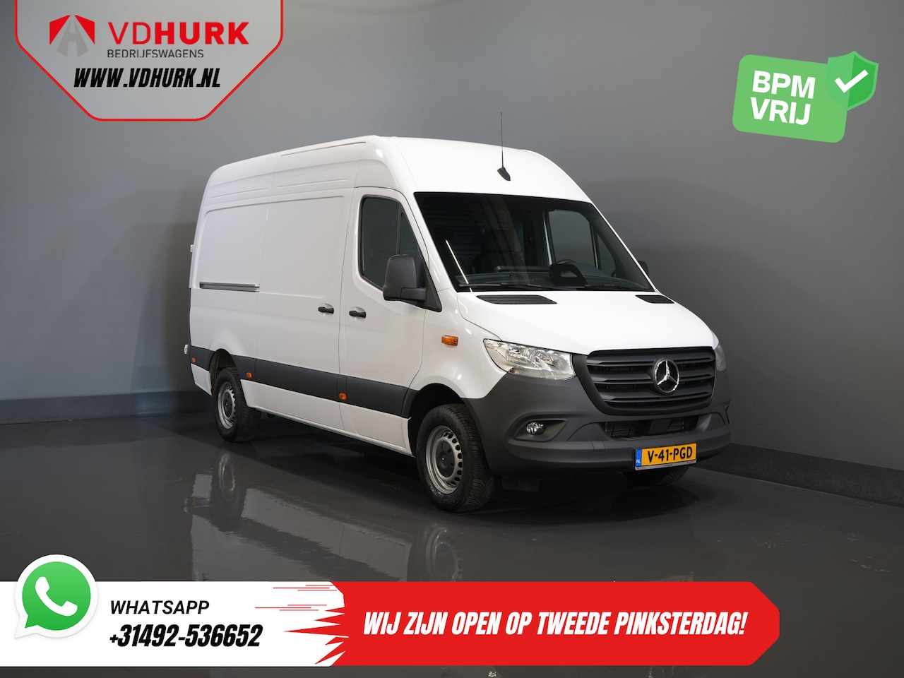 Mercedes-Benz Sprinter - 317 CDI Aut. L2H2 BPM VRIJ! 3.5t Trekverm./ Gev.Stoel/ 270 Gr.Deuren/ Stoelverw./ Navi/ Ca - AutoWereld.nl