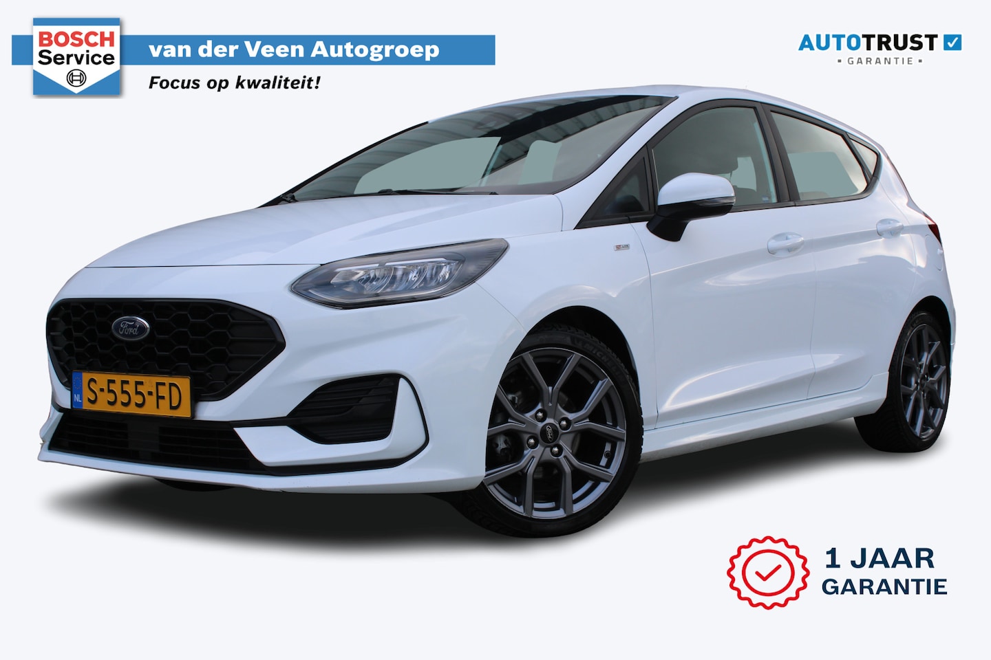 Ford Fiesta - 1.0 EcoBoost Hybrid ST-Line | Incl. 12 maanden garantie | Cruise control | Apple carplay/A - AutoWereld.nl