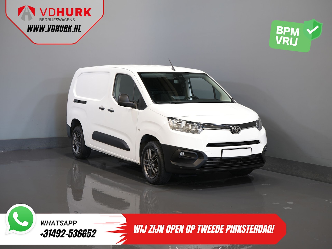 Toyota ProAce City - 1.5 D-4D 130 PK Aut. Carplay/ Airco/ Camera/ Standkachel/ 3 Persoons/ LMV/ Trekhaak/ Cruis - AutoWereld.nl