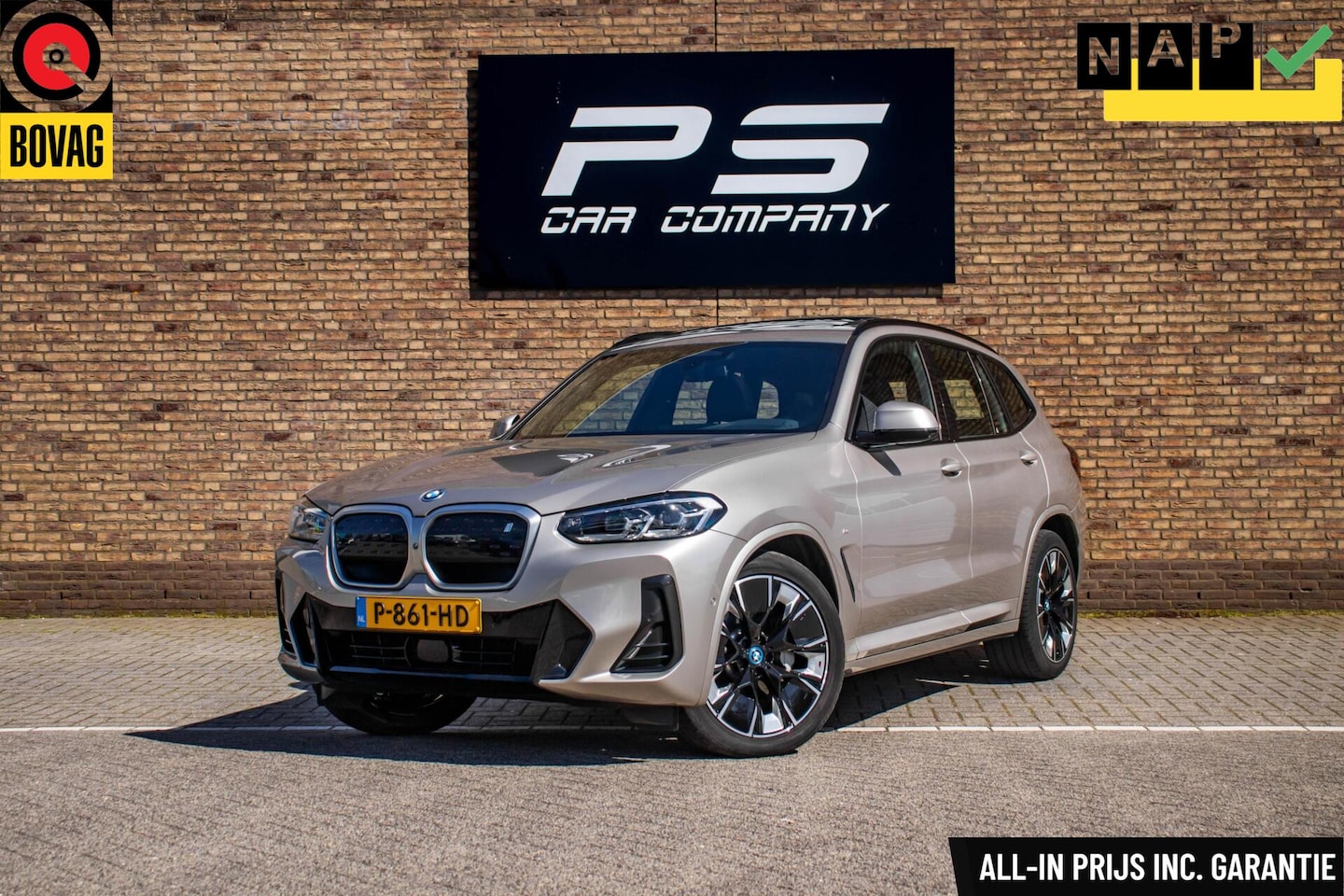 BMW iX3 - Impressive 80 kWh M-Sport, Orig. NL, Pano, Leder - AutoWereld.nl