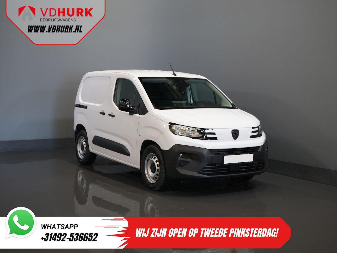 Peugeot e-Partner - 50 kWh 336 km WLTP Snellader/ Warmtepomp/ Adapt.Cruise/ Virtual Cockpit/ Stuurverw./ Carpl - AutoWereld.nl