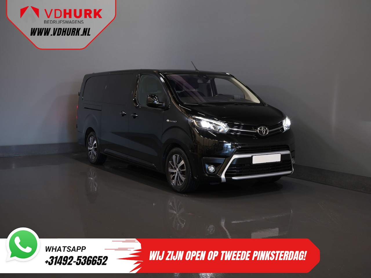 Toyota ProAce Electric Worker - 75kWh L3 345km WLTP Snellader/ 2xSchuifdeur/ Xenon/ Keyless/ Carplay/ Head Up/ Navi/ Camer - AutoWereld.nl
