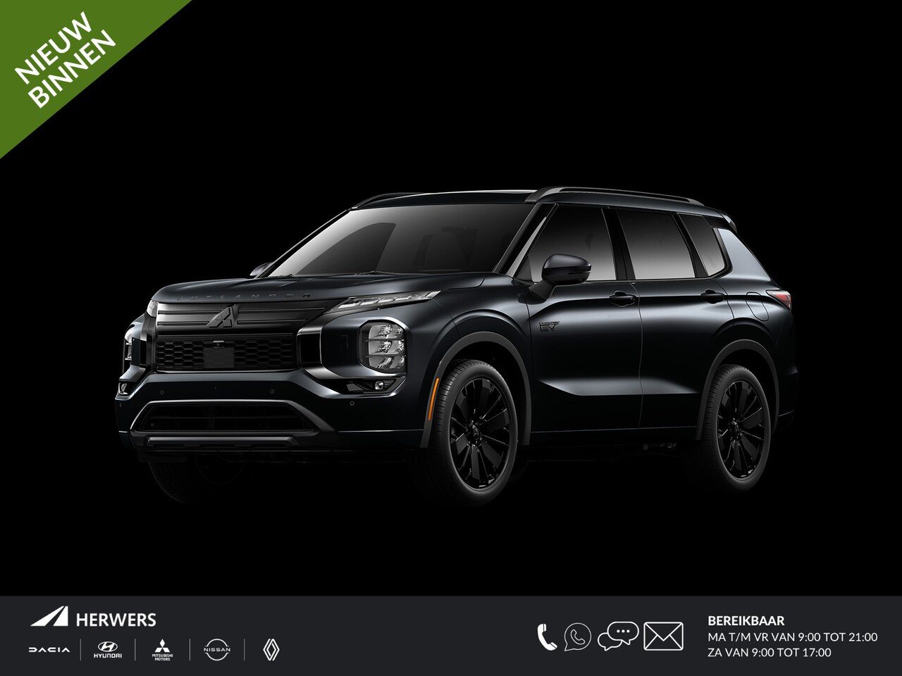 Mitsubishi Outlander - 2.4 PHEV Black Edition MY26 / € 4.000,- Voordeel Op Nieuwprijs / Prijs is Rijklaar / Elekt - AutoWereld.nl