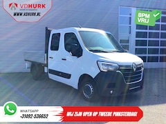 Renault Master - 2.3 dCi 150 pk DC Dubbel Cabine Open laadbak/ 7 Pers./ 2.5t Trekverm./ Airco/ Trekhaak/ 24