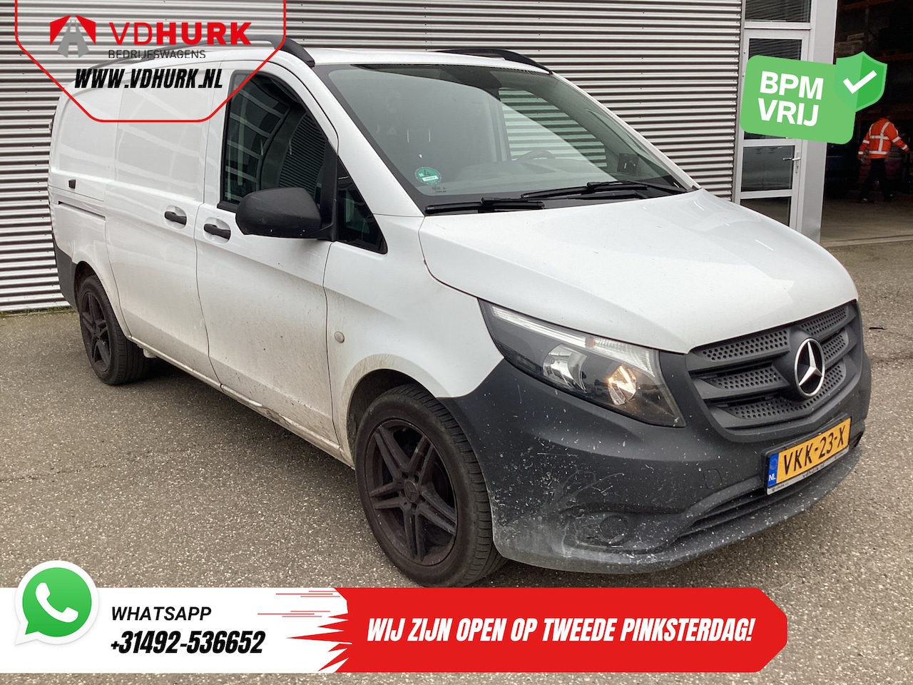 Mercedes-Benz Vito - 114 CDI L2 EXPORT Airco/ 270Gr.Deuren/ Cruise/ Camera/ LMV/ Trekhaak - AutoWereld.nl