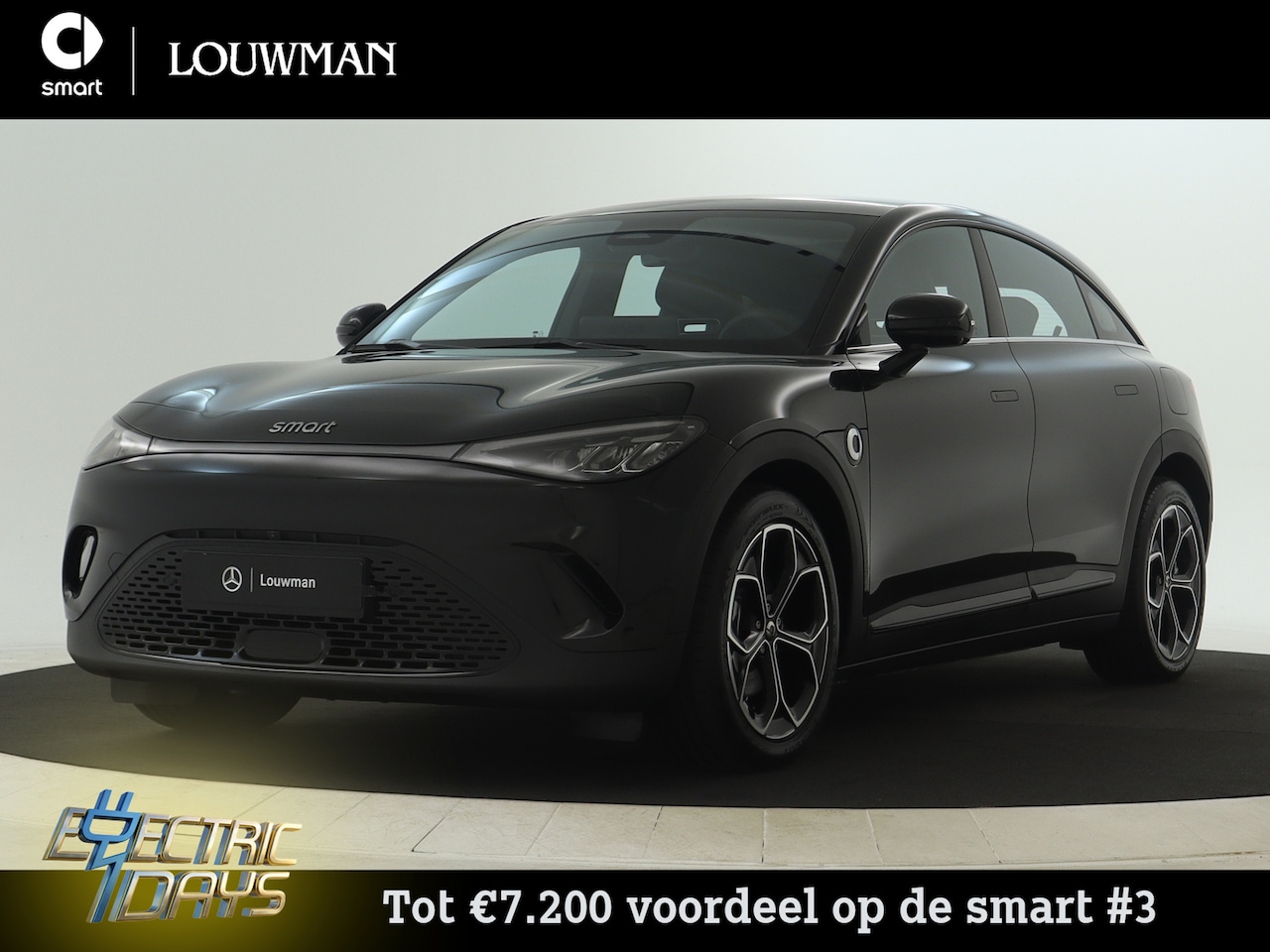 Smart #3 - Pro 49 kWh | VAN € 35.515 NAAR € 28.305 | Electric Days - AutoWereld.nl