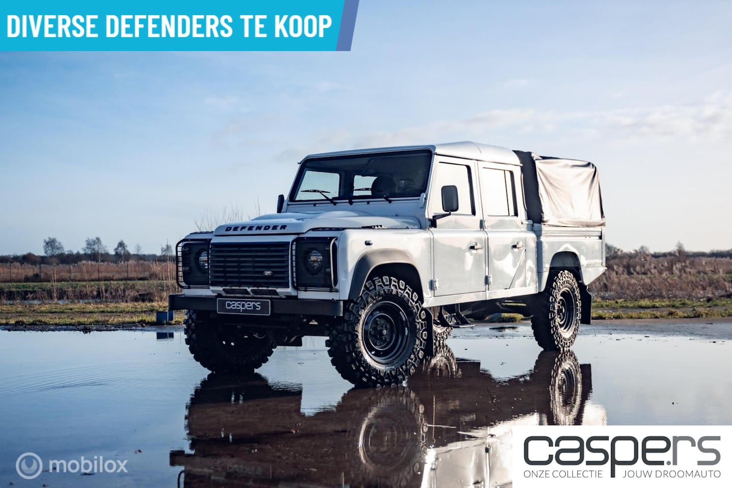 Land Rover Defender 130 - E Crew Cab | Euro 5 | Grijs kent. - AutoWereld.nl