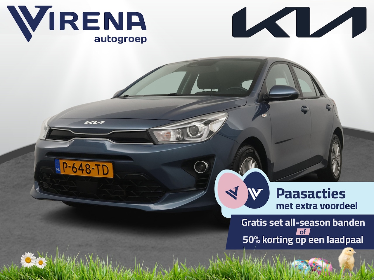 Kia Rio - 1.0 T-GDi MHEV DynamicLine Airco - Apple Carplay/Android Auto - Cruise Control - Navigatie - AutoWereld.nl