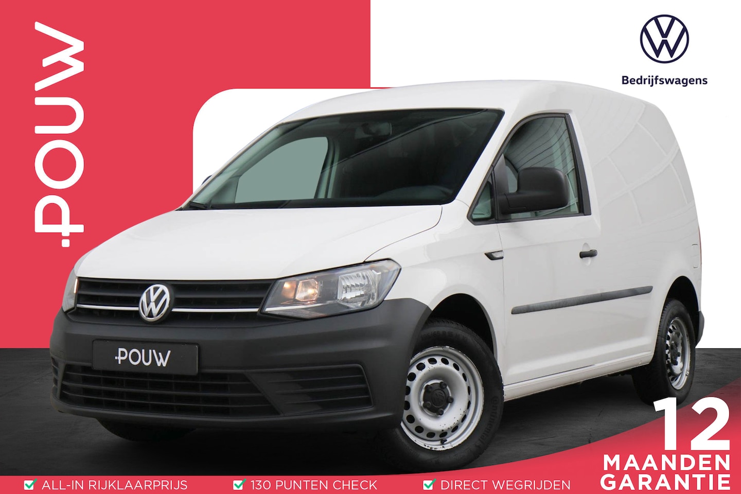 Volkswagen Caddy - 2.0 TDI 102pk L1H1 BMT Trendline | Navigatie | App Connect | Trekhaak | Dodehoek Ruit | Cr - AutoWereld.nl