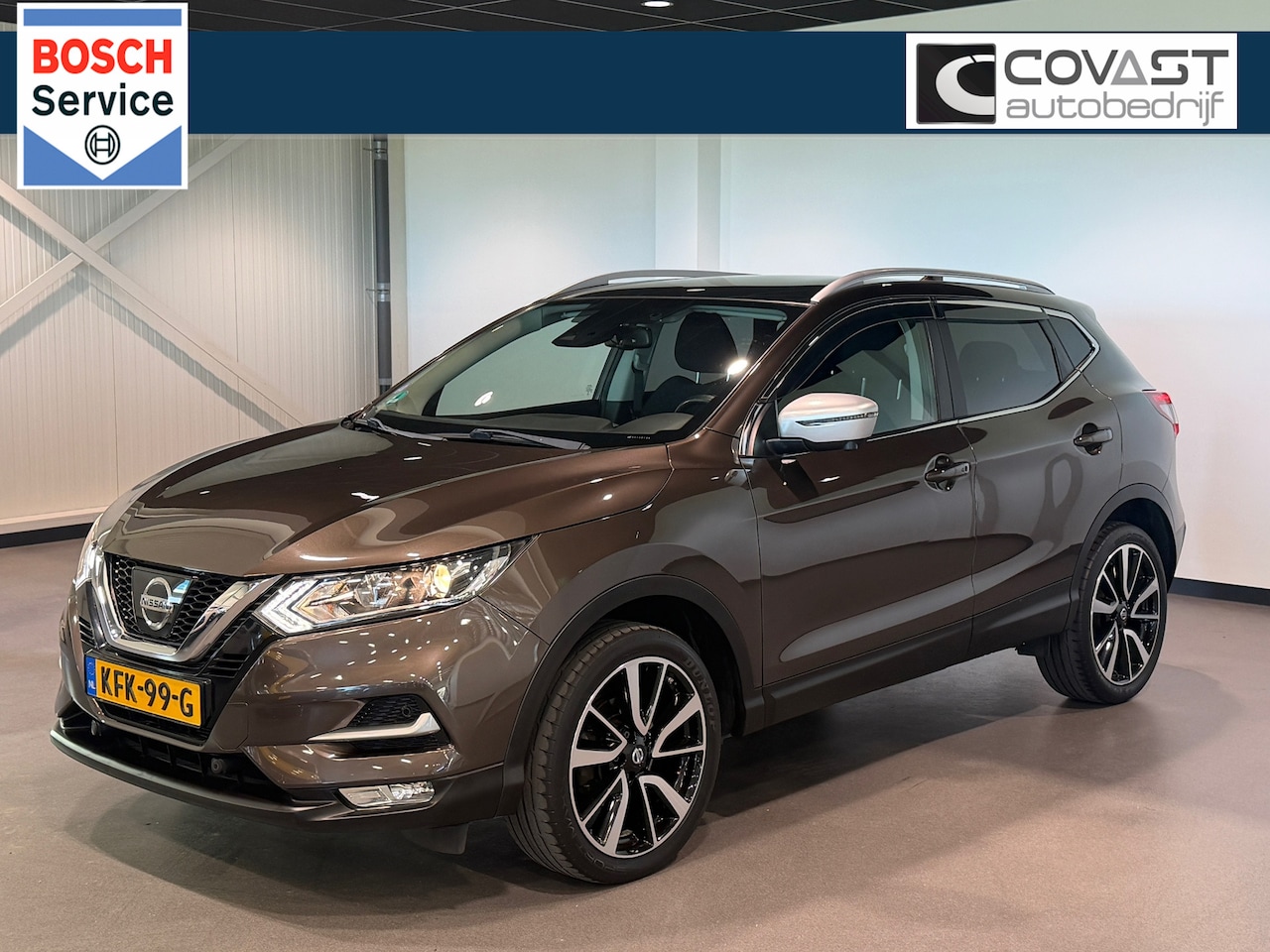 Nissan Qashqai - 1.2 N-Connecta Panoramadak|Camera|Trekhaak|1eEig.|Dealer-oh. - AutoWereld.nl