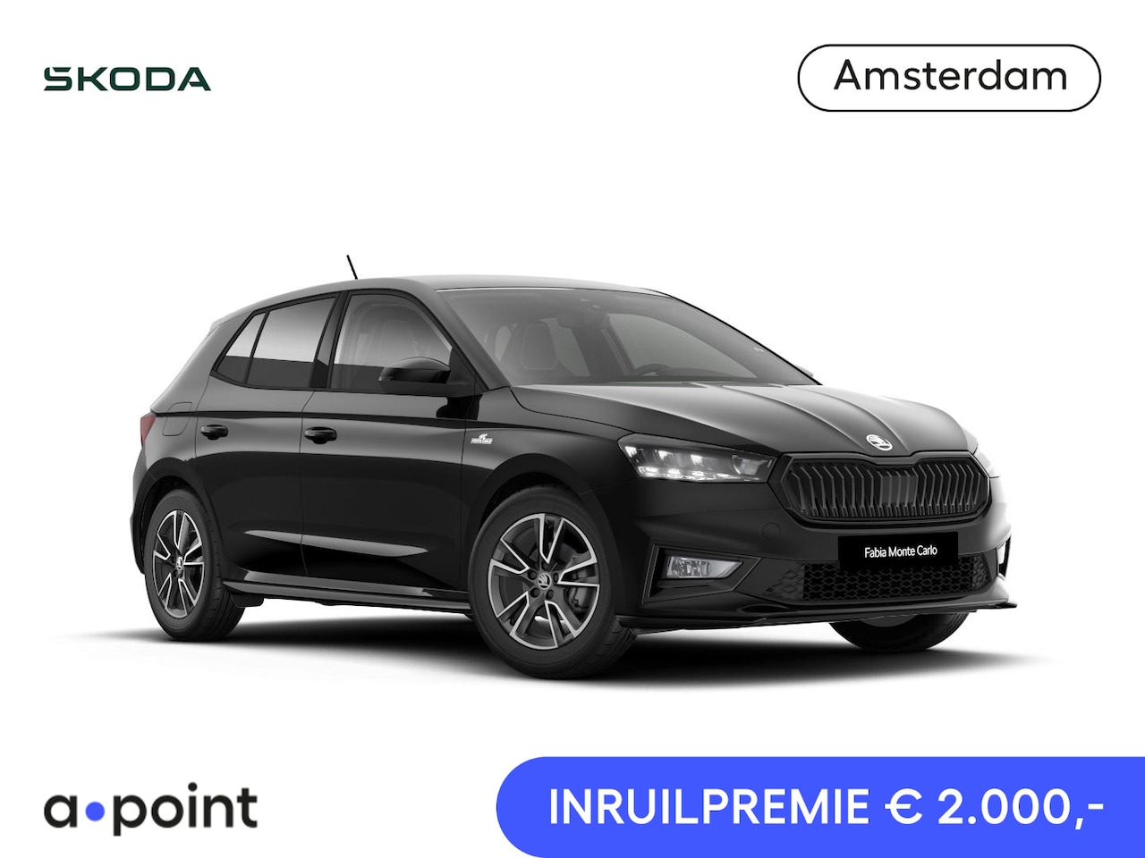 Skoda Fabia - Monte Carlo 1.0 TSI 95 pk 5 versn. Hand | Verwarmbare voorstoelen | Travel Assist | Hill H - AutoWereld.nl