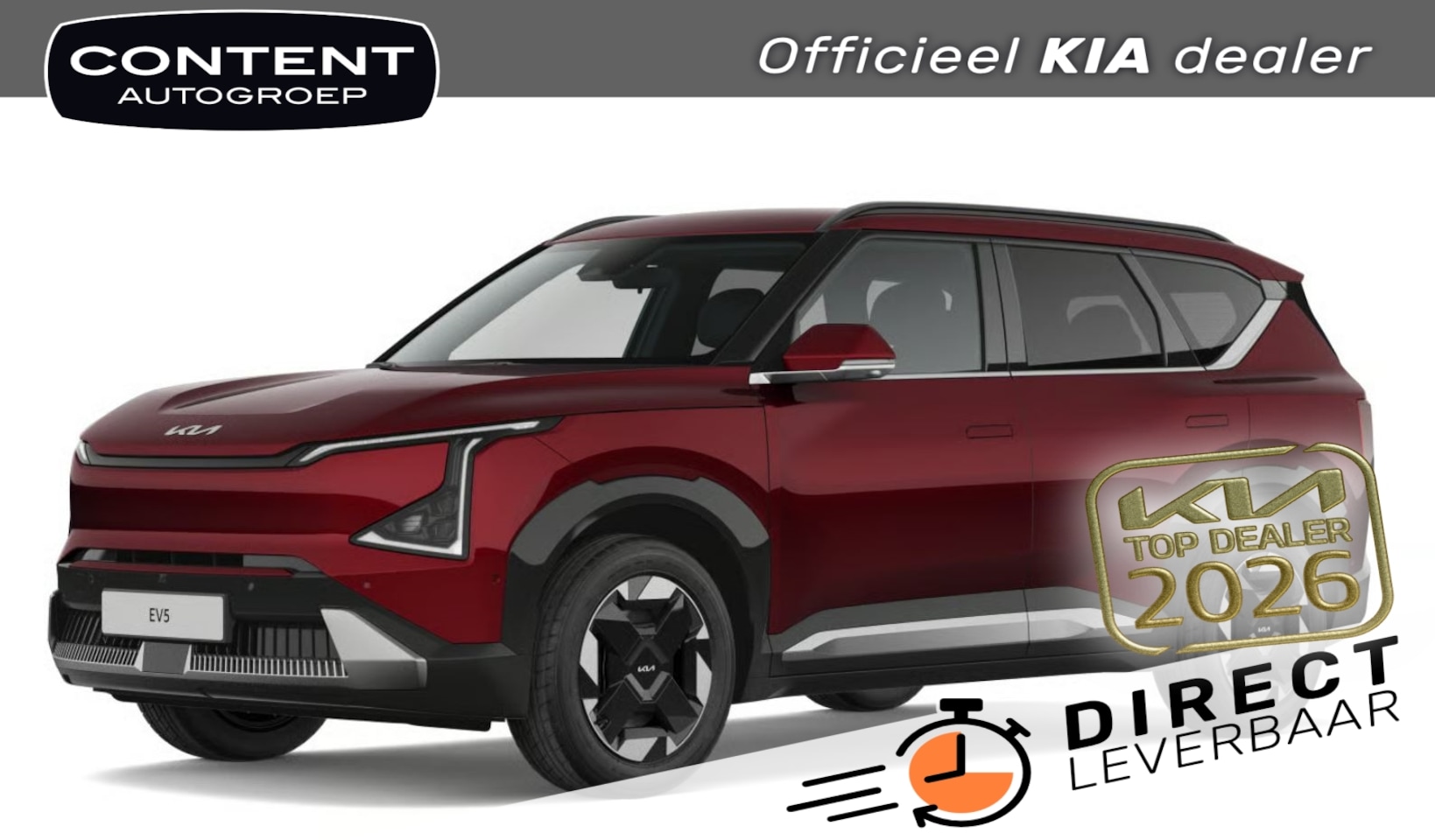 Kia EV5 - 81,4 kWh 217pk 2WD Plus | IN BESTELLING IN MEERDERE KLEUREN! - AutoWereld.nl