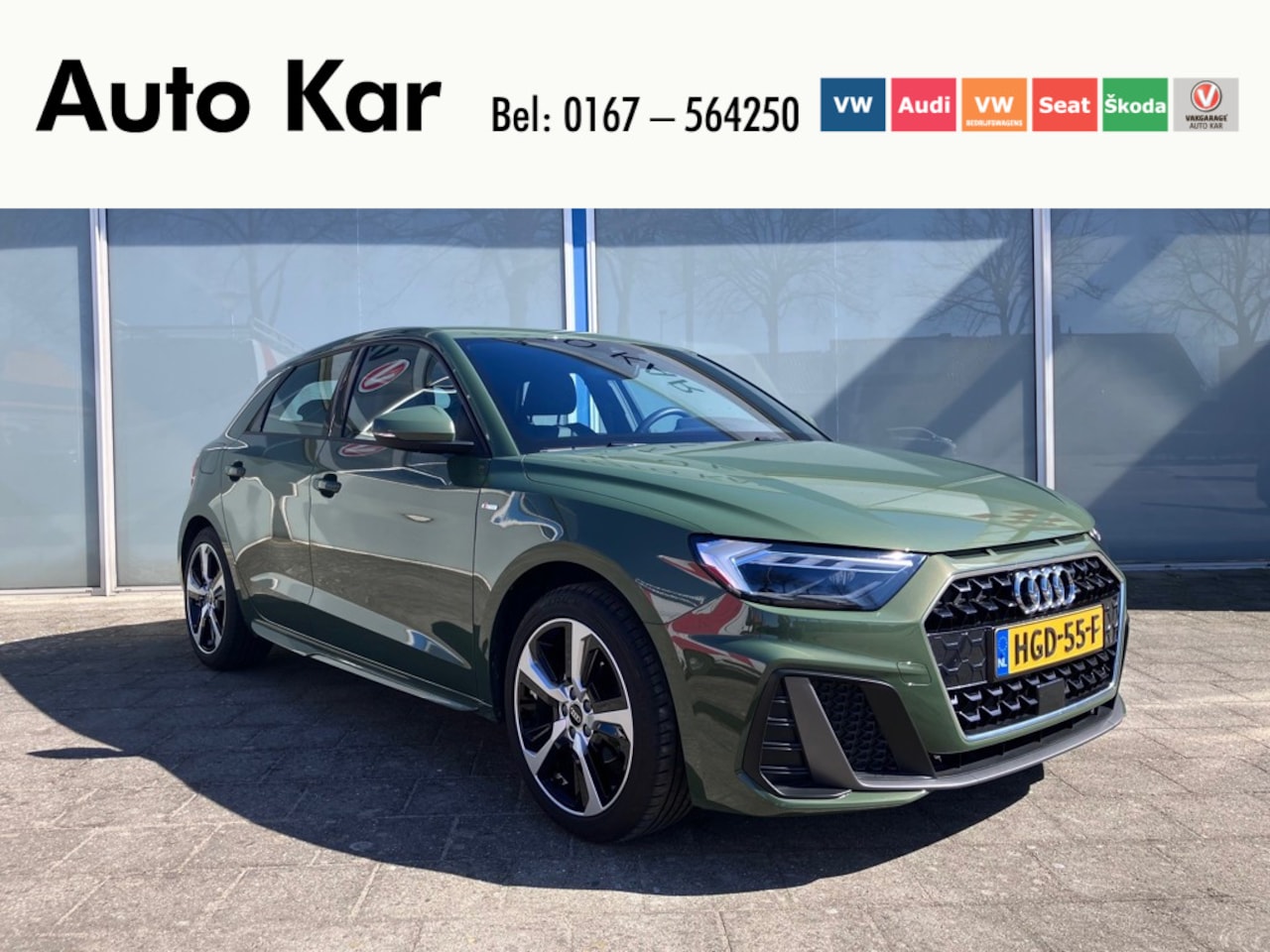 Audi A1 Sportback - 25 TFSI S edition Climatronic LM velgen PDC achter Districtgreen metallic lak - AutoWereld.nl
