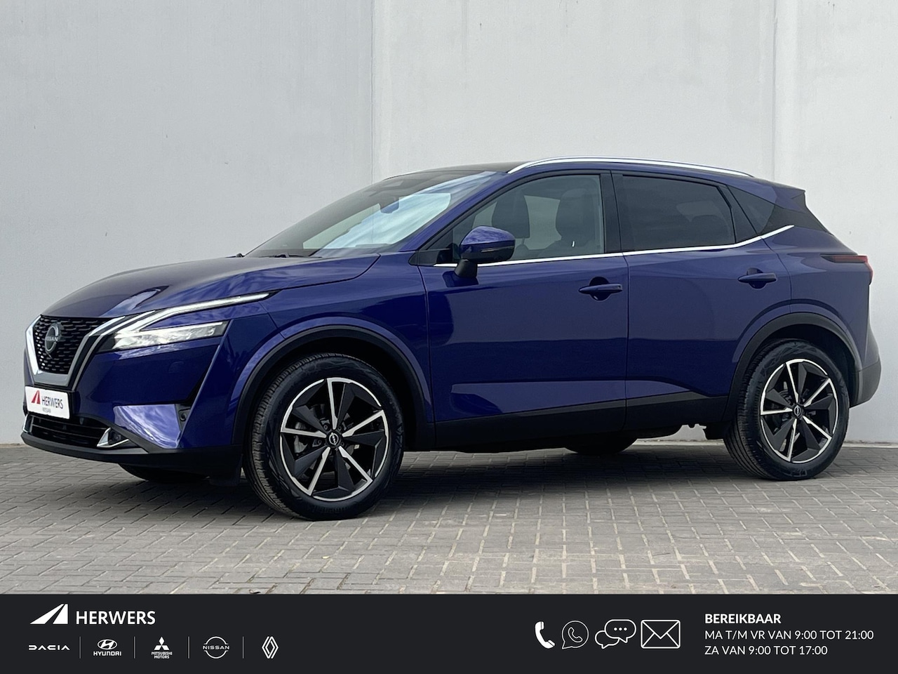 Nissan Qashqai - 1.3 MHEV Xtronic Tekna Plus / Head-Up display  / Panoramadak / Trekgewicht 1800 kg / Elekt - AutoWereld.nl
