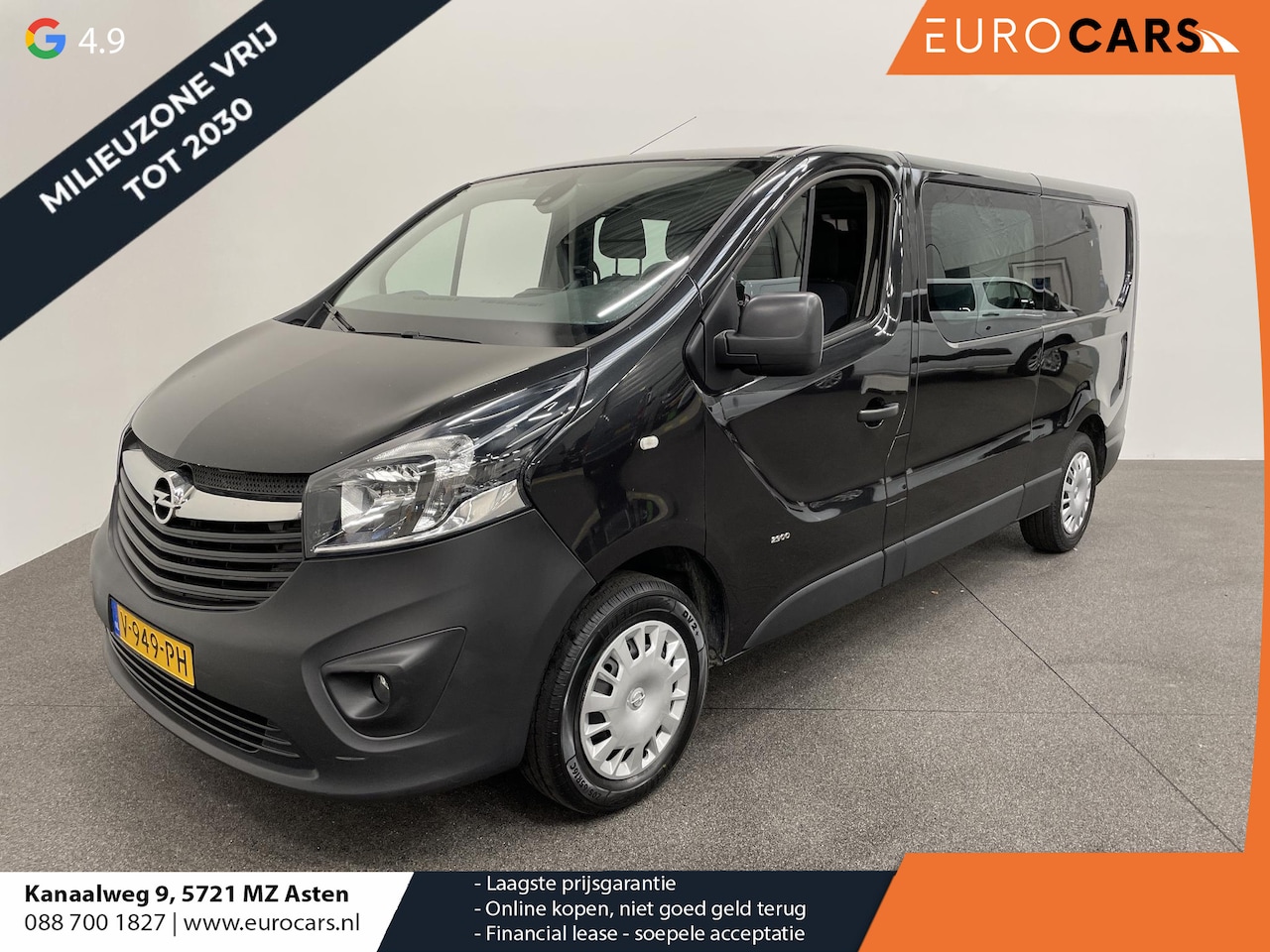 Opel Vivaro - 1.6 CDTI L2H1 Dubbele Cabine Edition Dubbele Cabine Navi Airco Bluetooth Schuifdeur 6-Zits - AutoWereld.nl