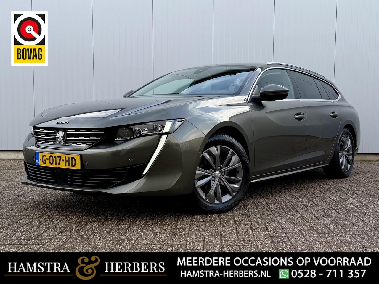 Peugeot 508 SW - 1.6 PureTech Blue Lease Allure grijs/groen - AutoWereld.nl