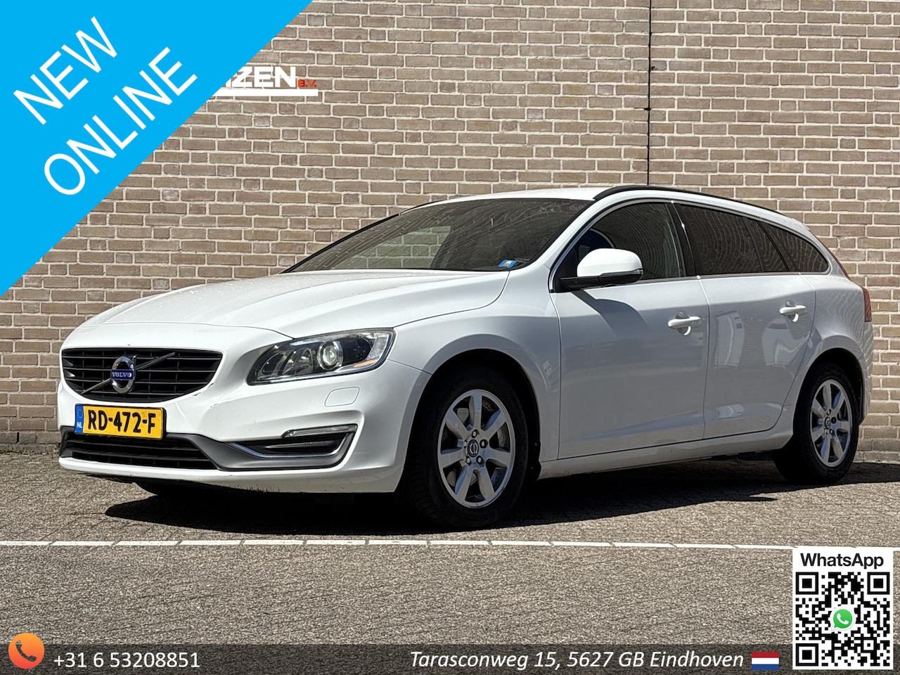 Volvo V60 - 2.0 D4 Summum Automaat | 1/2 Leder | Navi | Climate | Cruise | Trekhaak - AutoWereld.nl
