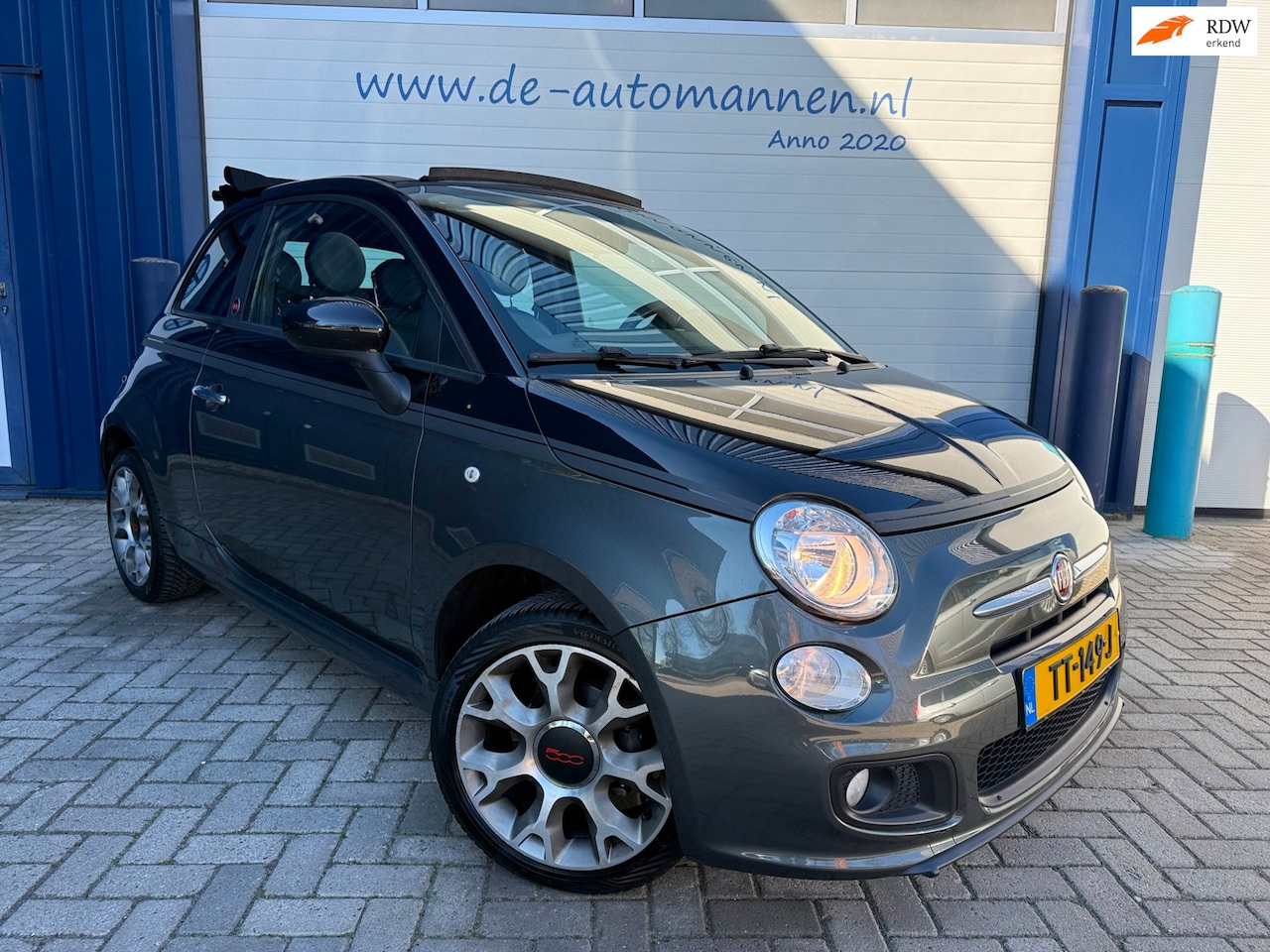 Fiat 500 C - 1.2 Cabriolet Gentleman's Quarterly - Bi COLORE / LEER / AIRCO / LIMITED - AutoWereld.nl
