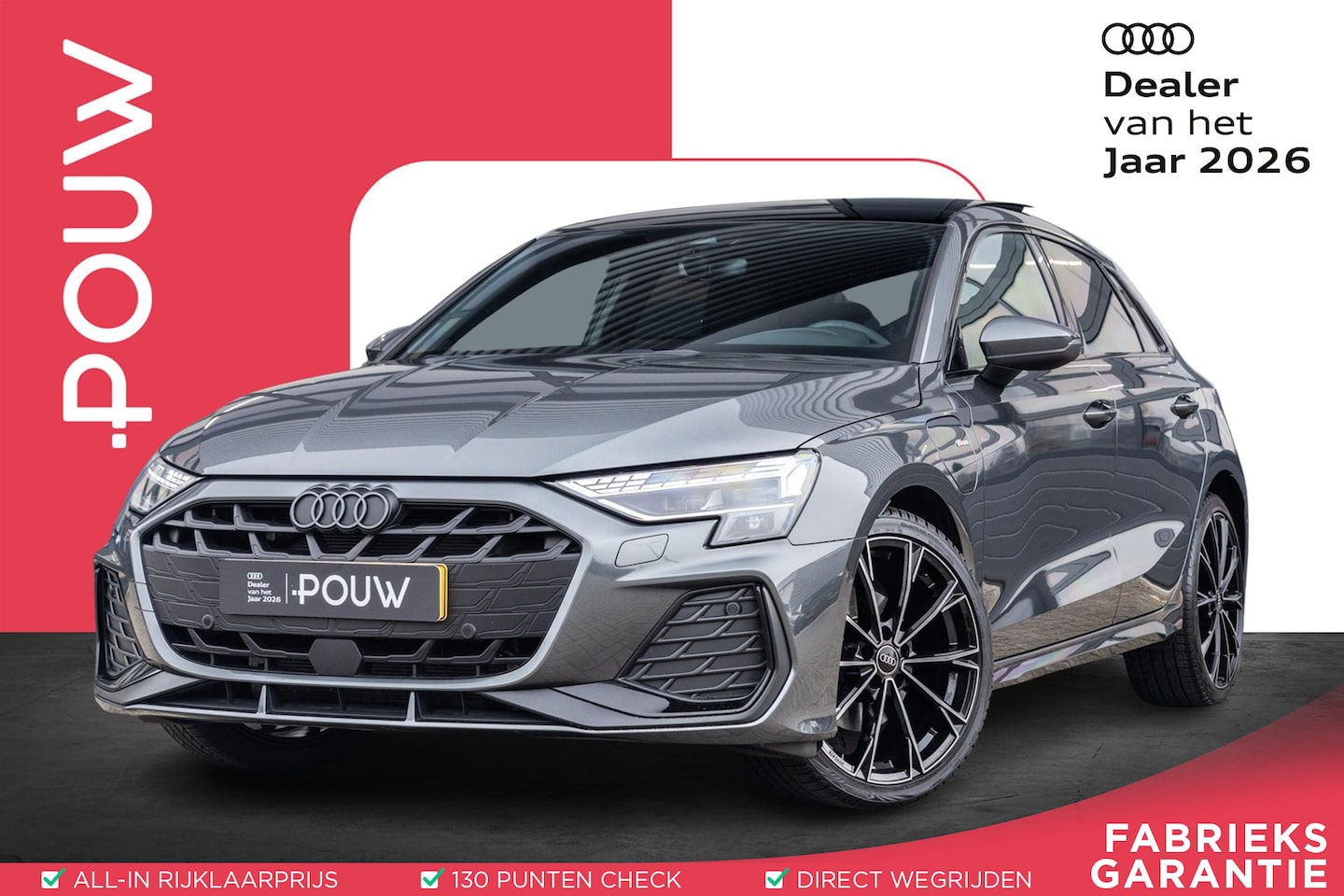 Audi A3 Sportback - 40 TFSIe 204pk S Edition | Panoramadak | 19" Velgen | Achteruitrijcamera | Sfeerverlichtin - AutoWereld.nl