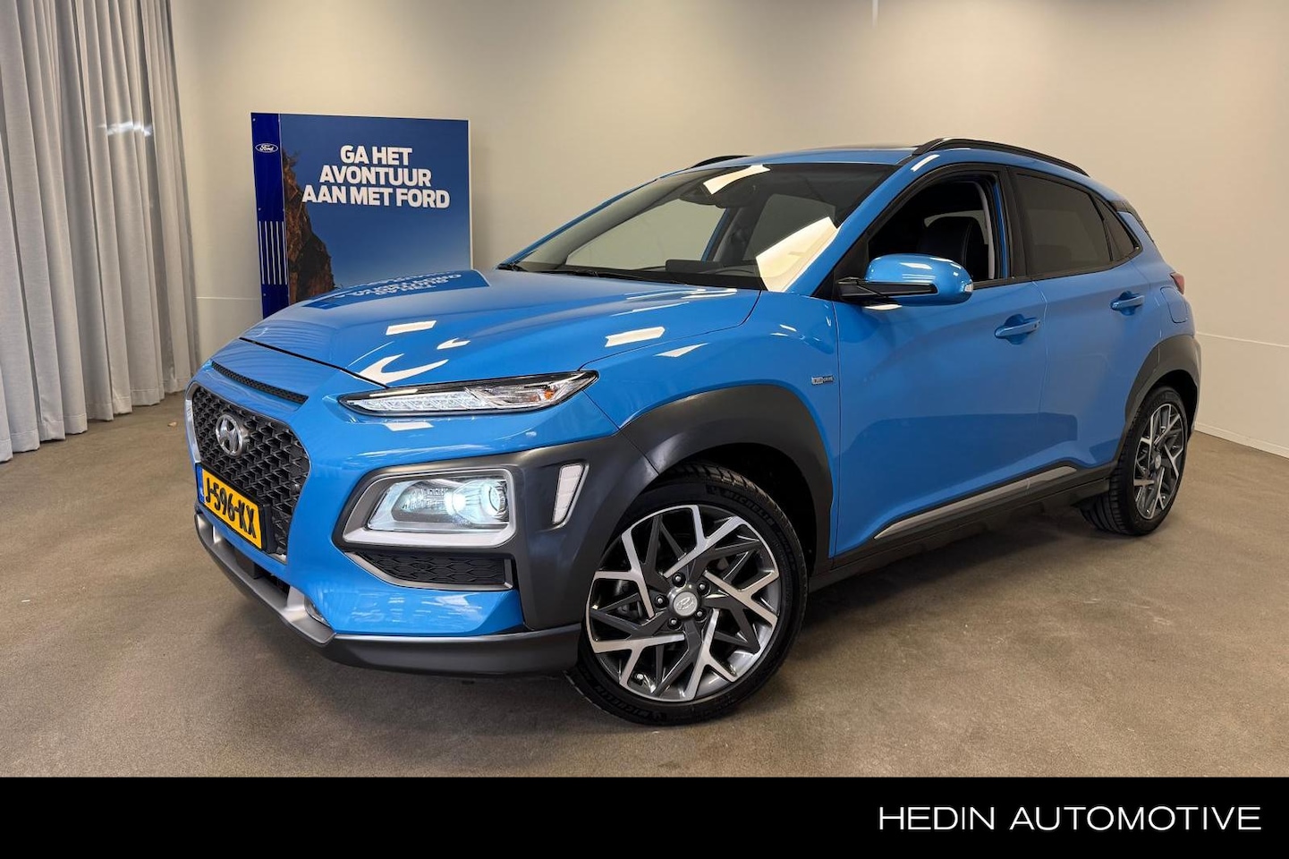 Hyundai Kona - 1.6 GDI HEV Premium Sky | Leder | Schuifdak | Trekhaak | Adaptive Cruise | Stoel + Stuurve - AutoWereld.nl