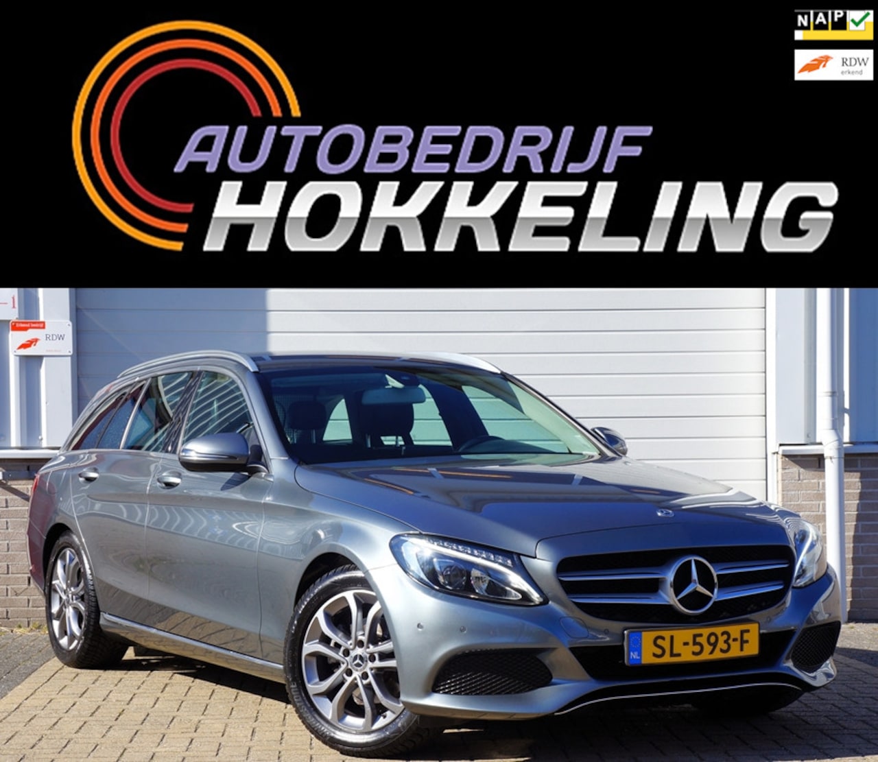 Mercedes-Benz C-klasse Estate - 180 Premium 156pk; Automaat+2018!!=1e EIGENAAR !! - AutoWereld.nl