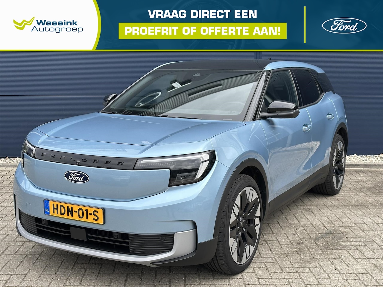 Ford Explorer - 77 kWh 286pk RWD Premium | PANODAK | ADAPT.CC | LM 21 INCH | 12 WEG ELECTR V ST. | - AutoWereld.nl