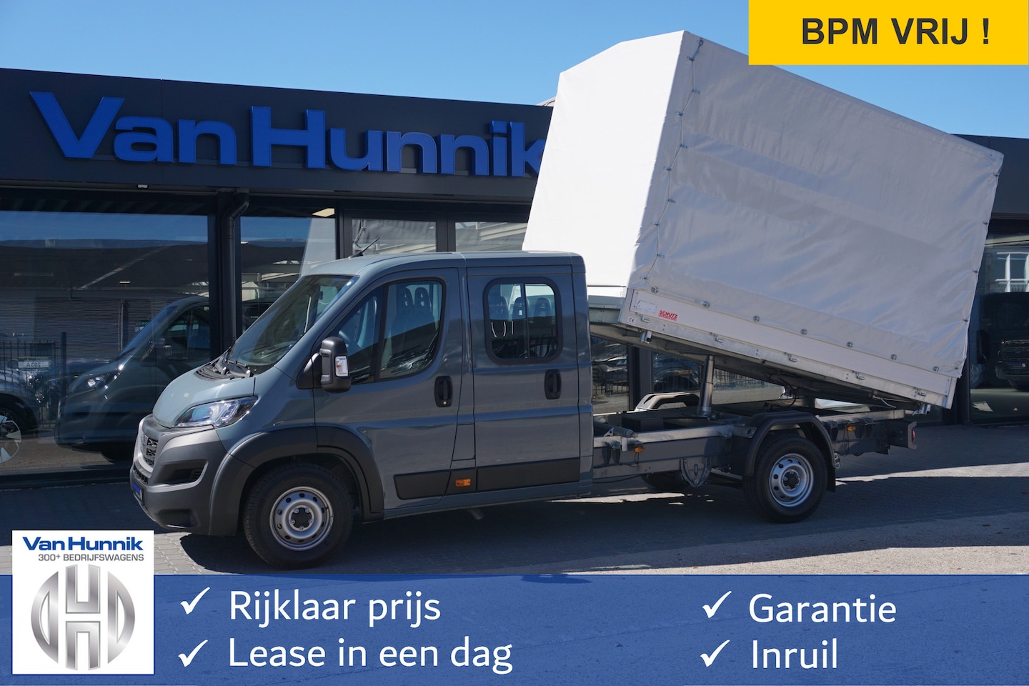Fiat Ducato - 35 Maxi DOKA 180PK 3-Zijdige Kipper AUT 10" Scherm, Navi, Climate, Camera!! NR. K01* - AutoWereld.nl