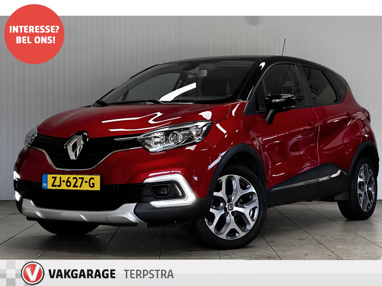 Renault Captur - 1.2 TCe Intens/ DEALER ONDERHOUDEN!/ Automaat!/ Two-Tone/ Trekhaak/ Leder/ Keyless/ Keyles - AutoWereld.nl