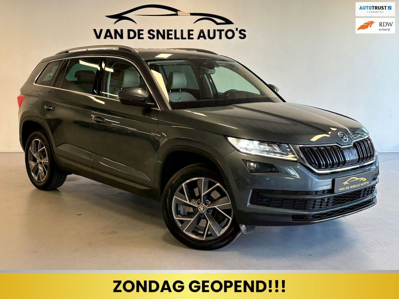 Skoda Kodiaq - 2.0 TSI 4x4 Sportline Business 7p. CAMERA/STOELVERW/LEER/DEALERONDERHOUDEN - AutoWereld.nl