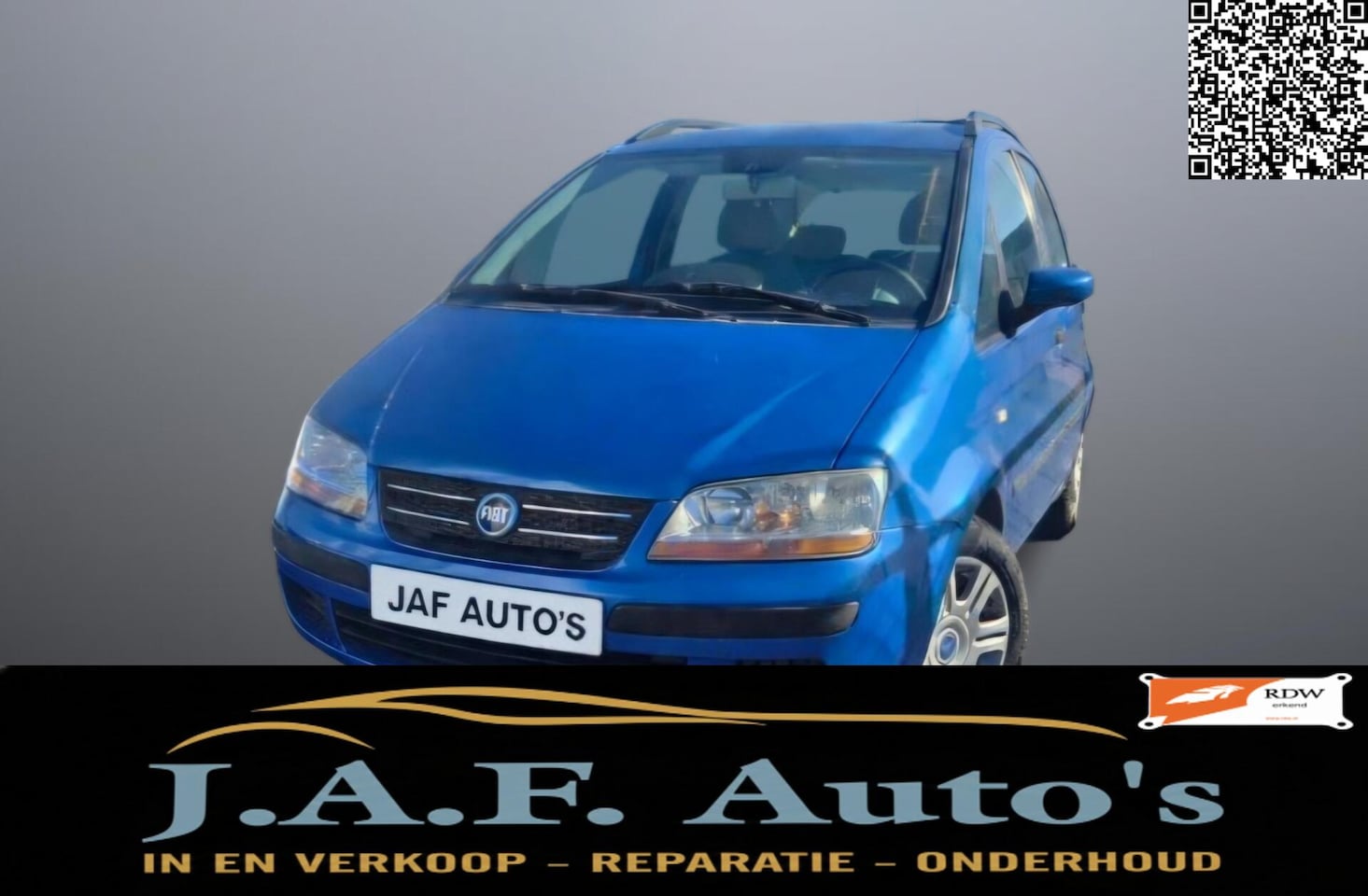 Fiat Idea - 1.4 Airco trekhaak 5drs hoge instap Nw APK! - AutoWereld.nl