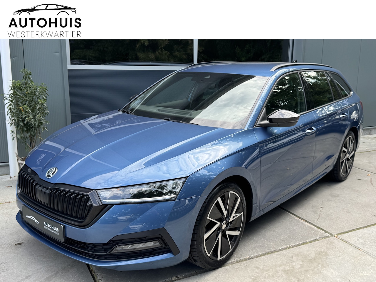 Skoda Octavia Combi - 1.0 e-TSI 110pk DSG Sport Business Edition Plus Climate Control Navigatie 18" LMV Sportsto - AutoWereld.nl