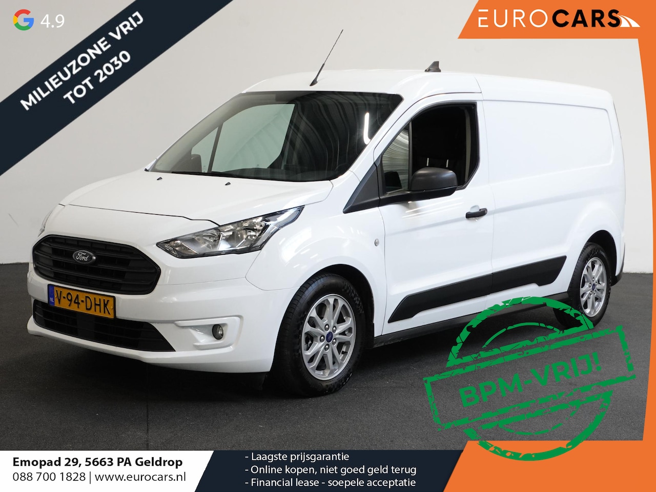 Ford Transit Connect - 1.5 EcoBlue Automaat L2 Trend Navigatie Airco Parkeersensoren Cruise Control 3Zits Camera - AutoWereld.nl