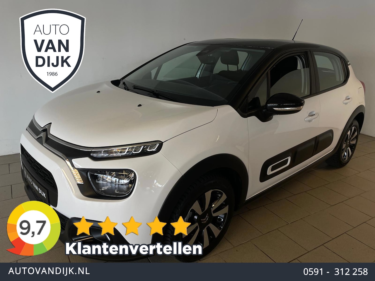 Citroën C3 - 1.2 PureTech Business CLIMATE AIRCO CRUISE NAV 16 INCH LMV PARKEERSENSOREN - AutoWereld.nl