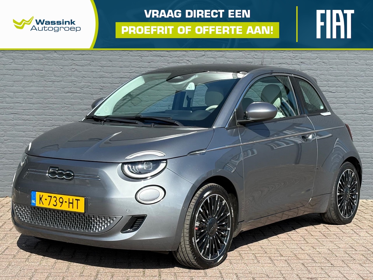 Fiat 500 - 42kWh 118pk Aut La Prima | SOH 92% | 1e Eigenaar | Keyless | Glazendak | Lederen Bekleding - AutoWereld.nl