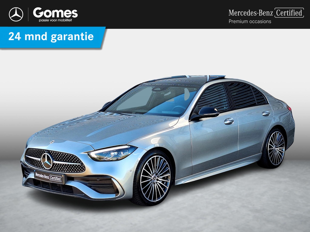 Mercedes-Benz C-klasse - 200 AMG Line | Panoramadak | Trekhaak | Night pakket | 360° Camera | Memory pakket | Sfeer - AutoWereld.nl