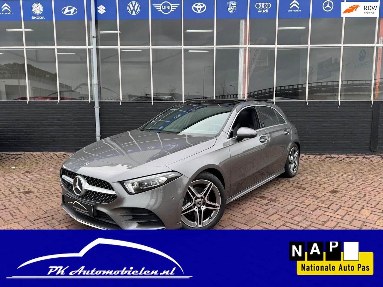 Mercedes-Benz A-klasse - 180 Business Solution AMG **PANODAK+STOELVERW+LED** - AutoWereld.nl
